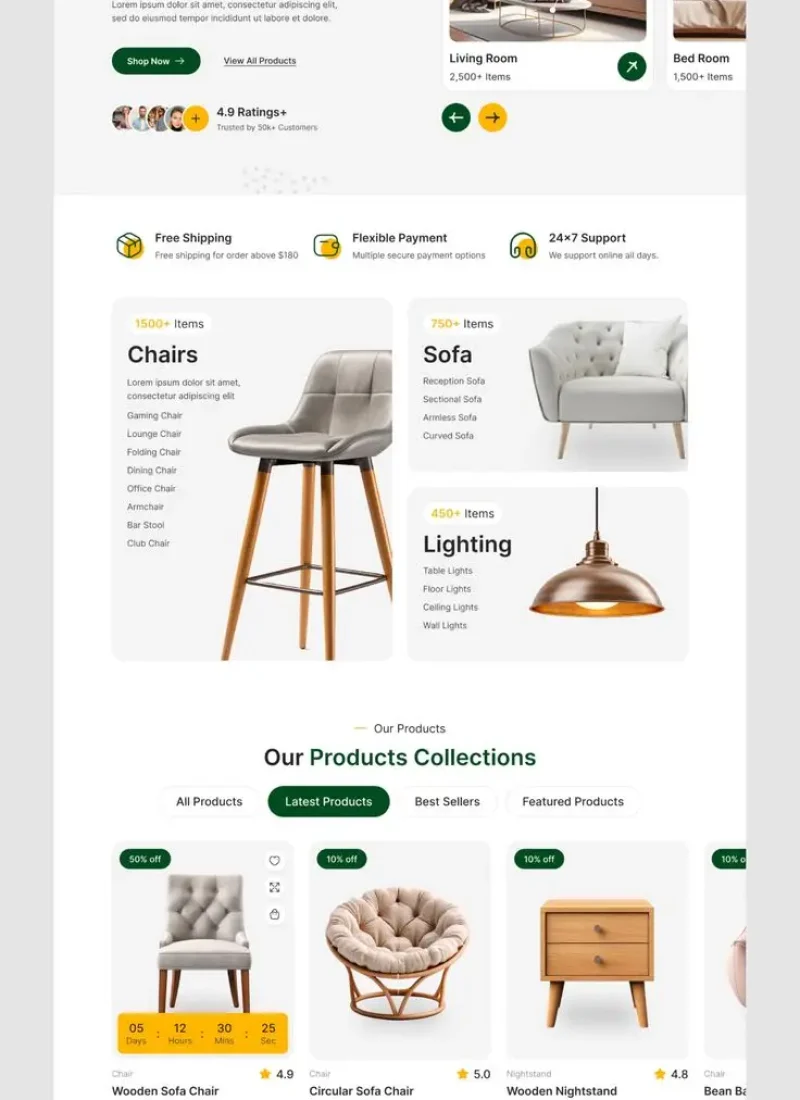 Furniture Ecommerce Website _ Furniture Store Website Figma Template with Mobile Responsive Design Furniture Ecommerce Website _ Furniture Store Website Figma Template with Mobile Responsive Design